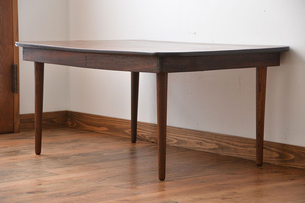 アンティーク家具　和製アンティーク　古い木製の角型天板センターテーブル