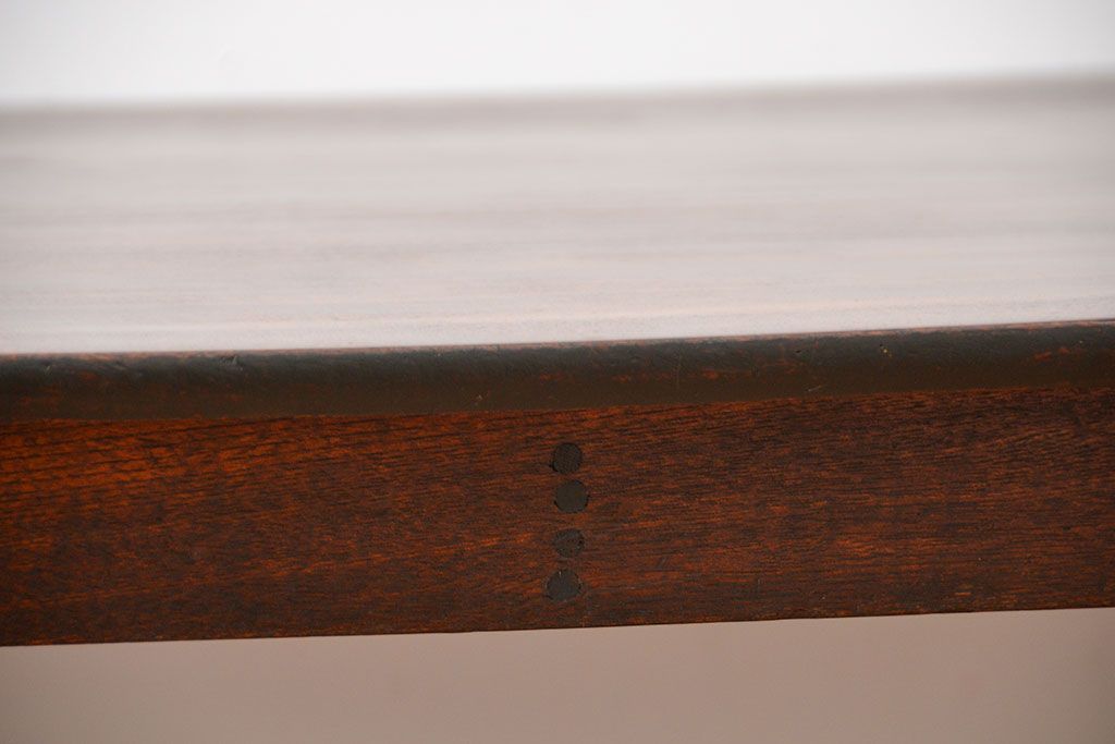 アンティーク家具　和製アンティーク　古い木製の角型天板センターテーブル