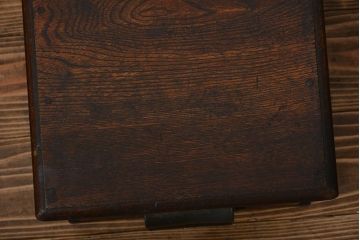 アンティーク家具　和製アンティーク　仕掛け付き古い木製小引き出し