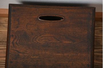 アンティーク家具　和製アンティーク　仕掛け付き古い木製小引き出し