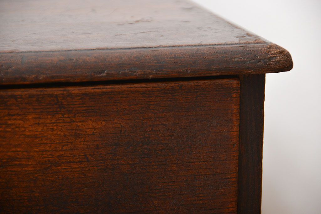 アンティーク家具　和製アンティーク　仕掛け付き古い木製小引き出し