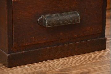 アンティーク家具　和製アンティーク　仕掛け付き古い木製小引き出し