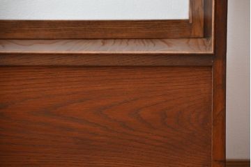 レトロ家具　昭和レトロ　4杯引き出し付き!アンティーク脚付きガラスケース