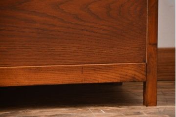 レトロ家具　昭和レトロ　4杯引き出し付き!アンティーク脚付きガラスケース