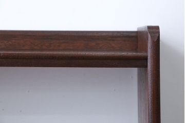 アンティーク家具　和製アンティーク　古い木のシンプルな本棚(飾り棚)