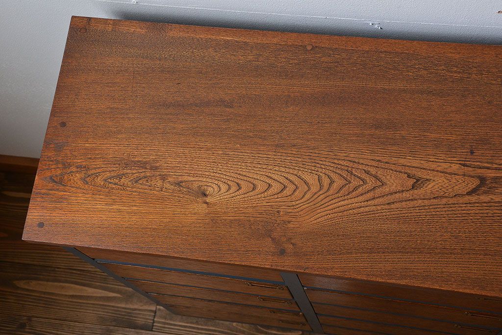 アンティーク家具　アンティーク　ネームプレート付き!ペイント薄型引き出し収納