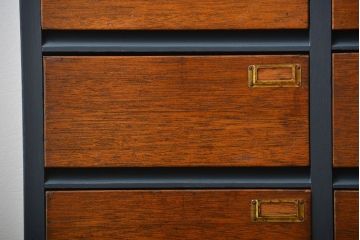 アンティーク家具　アンティーク　ネームプレート付き!ペイント薄型引き出し収納