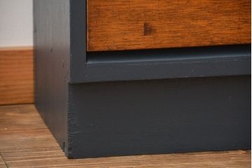 アンティーク家具　アンティーク　ネームプレート付き!ペイント薄型引き出し収納