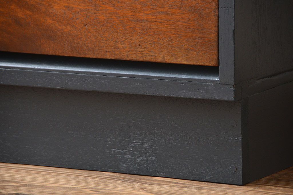 アンティーク家具　アンティーク　ネームプレート付き!ペイント薄型引き出し収納