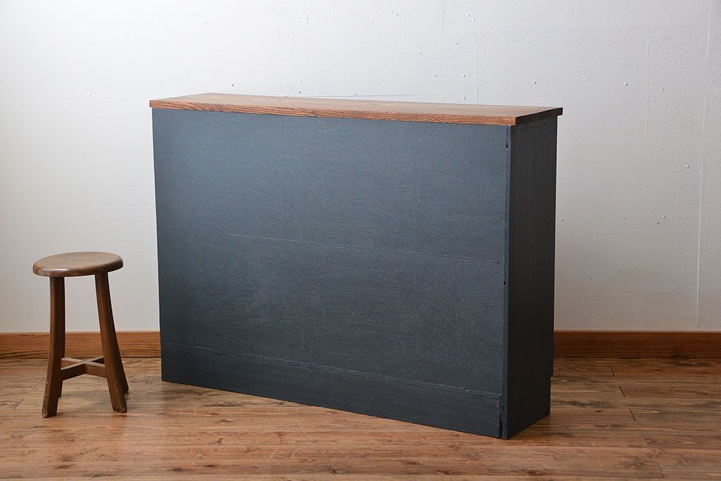 アンティーク家具　アンティーク　ネームプレート付き!ペイント薄型引き出し収納