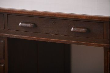 アンティーク家具　アンティーク　古い木製の組み立て式両袖机