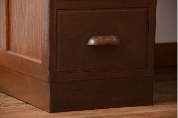 アンティーク家具　アンティーク　古い木製の組み立て式両袖机