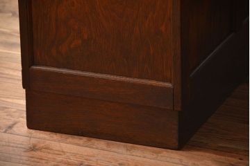 アンティーク家具　アンティーク　古い木製の組み立て式両袖机