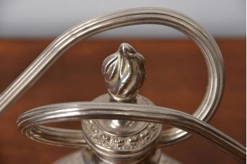 アンティーク雑貨　イギリスアンティーク　シルバープレート製キャンドルスタンド