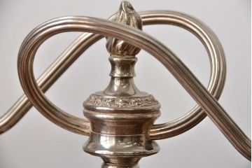 アンティーク雑貨　イギリスアンティーク　シルバープレート製キャンドルスタンド