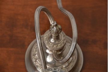 アンティーク雑貨　イギリスアンティーク　シルバープレート製キャンドルスタンド