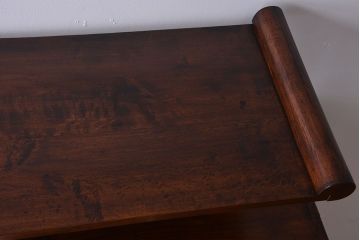 レトロ家具　昭和レトロ　飾り棚付き!お洒落な古い木製の本箱