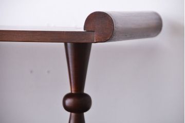 レトロ家具　昭和レトロ　飾り棚付き!お洒落な古い木製の本箱