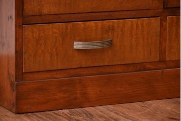 レトロ家具　昭和レトロ　飾り棚付き!お洒落な古い木製の本箱