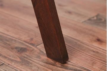 アンティーク雑貨　和製アンティーク　古いナラ材のステップラダー(梯子・脚立)