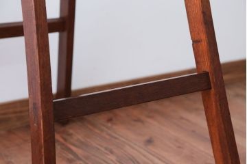 アンティーク雑貨　和製アンティーク　古い木製のステップラダー(梯子・脚立)