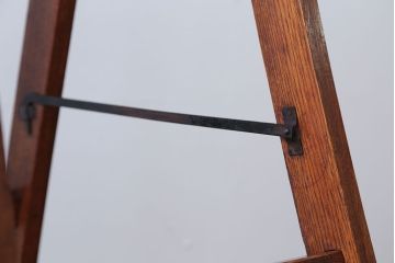 アンティーク雑貨　和製アンティーク　古い木製のステップラダー(梯子・脚立)