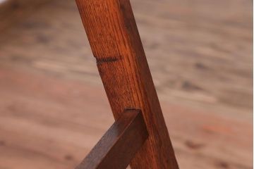 アンティーク雑貨　和製アンティーク　古い木製のステップラダー(梯子・脚立)