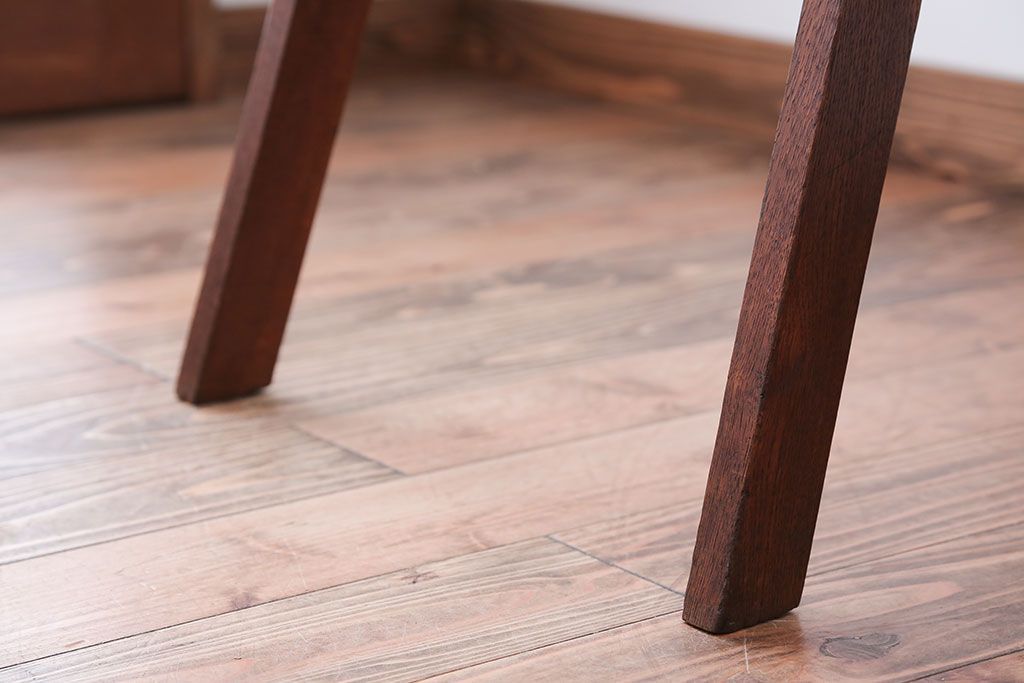 アンティーク雑貨　和製アンティーク　古い木製のステップラダー(梯子・脚立)