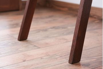 アンティーク雑貨　和製アンティーク　古い木製のステップラダー(梯子・脚立)