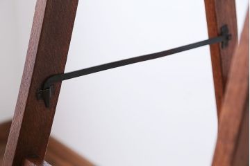 アンティーク雑貨　和製アンティーク　古い木製のステップラダー(梯子・脚立)