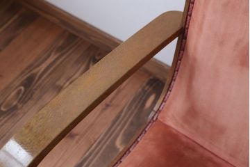 レトロ家具　和製アンティーク　レトロな1人掛けアームソファ(1)