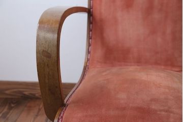 レトロ家具　和製アンティーク　レトロな1人掛けアームソファ(1)