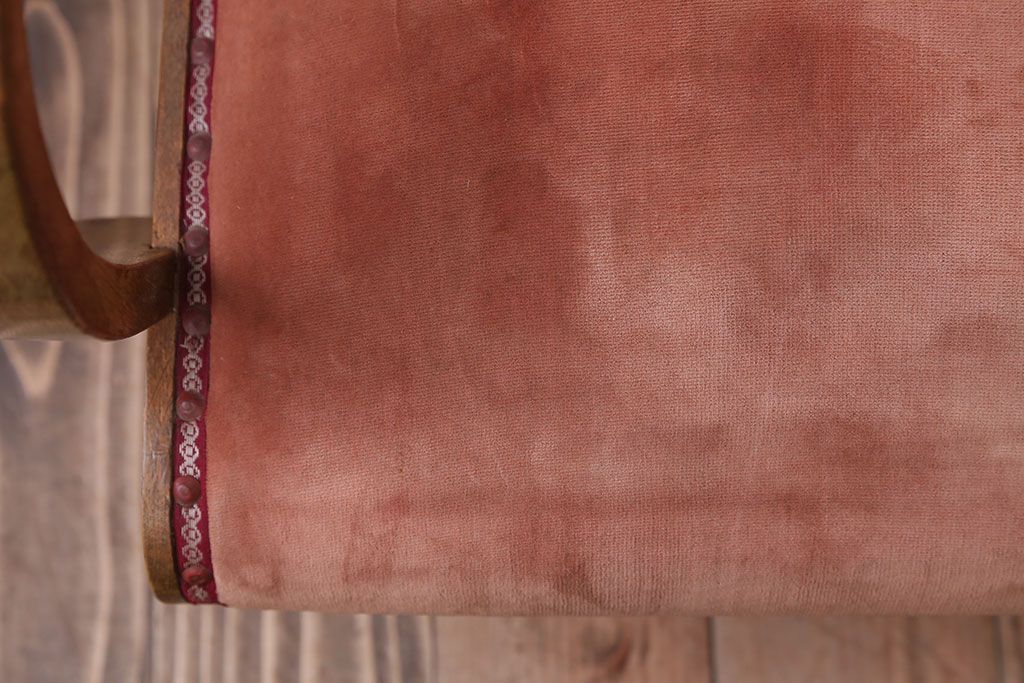 レトロ家具　和製アンティーク　レトロな1人掛けアームソファ(1)