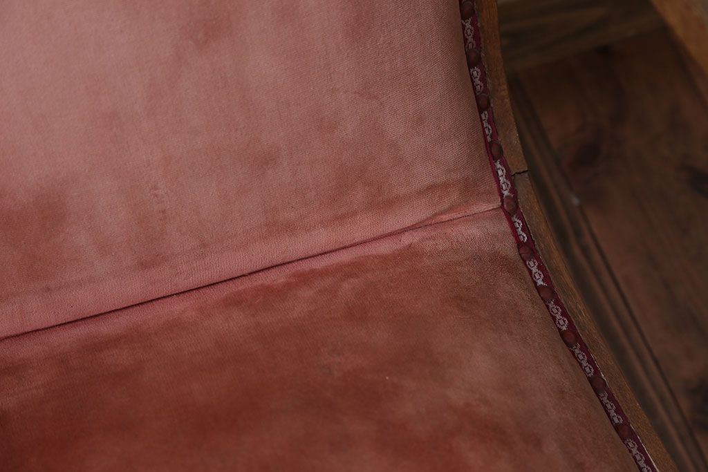 レトロ家具　和製アンティーク　レトロな1人掛けアームソファ(1)