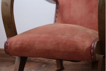 レトロ家具　和製アンティーク　レトロな1人掛けアームソファ(1)