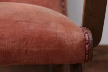 レトロ家具　和製アンティーク　レトロな1人掛けアームソファ(1)