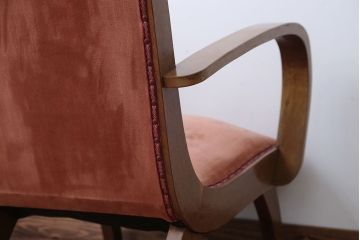 レトロ家具　和製アンティーク　レトロな1人掛けアームソファ(1)