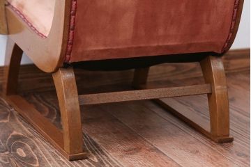 レトロ家具　和製アンティーク　レトロな1人掛けアームソファ(1)