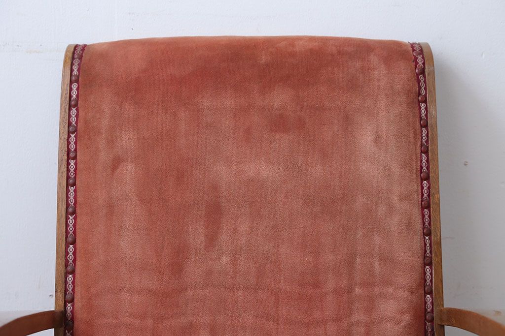 レトロ家具　和製アンティーク　レトロな1人掛けアームソファ(2)