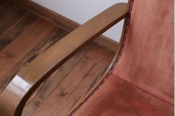 レトロ家具　和製アンティーク　レトロな1人掛けアームソファ(2)