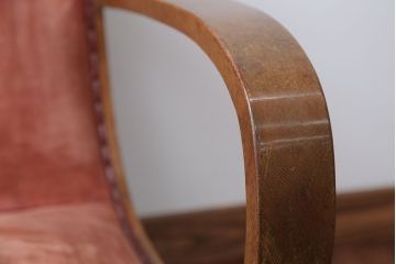 レトロ家具　和製アンティーク　レトロな1人掛けアームソファ(2)