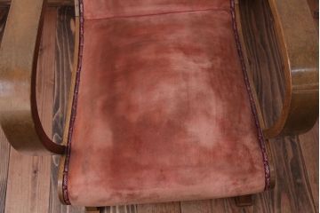 レトロ家具　和製アンティーク　レトロな1人掛けアームソファ(2)