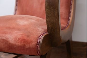 レトロ家具　和製アンティーク　レトロな1人掛けアームソファ(2)