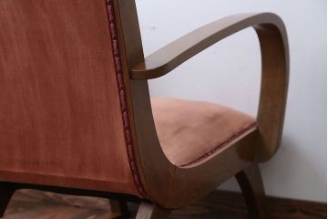 レトロ家具　和製アンティーク　レトロな1人掛けアームソファ(2)