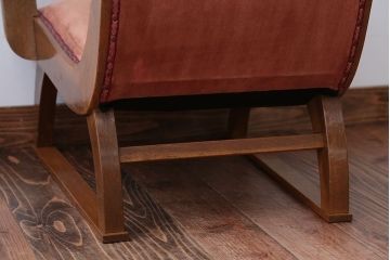 レトロ家具　和製アンティーク　レトロな1人掛けアームソファ(2)