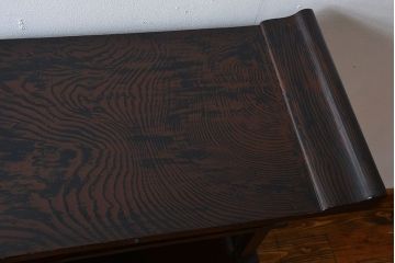 アンティーク家具　和製アンティーク　研ぎ出し木目が美しい高級飾り棚