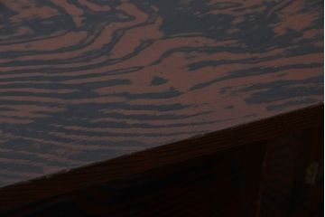 アンティーク家具　和製アンティーク　研ぎ出し木目が美しい高級飾り棚