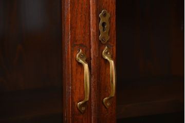 アンティーク家具　和製アンティーク　丸窓付き和風でモダンな本箱