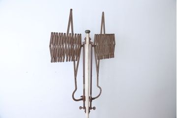 アンティーク雑貨　昭和レトロ　キャスター付き!アンティークアイアンパーテーション