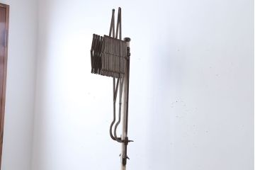 アンティーク雑貨　昭和レトロ　キャスター付き!アンティークアイアンパーテーション